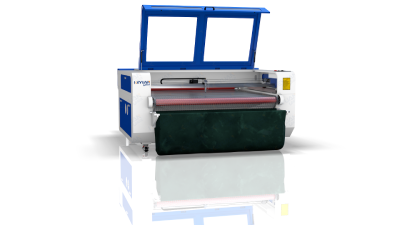 Macchina da taglio laser per tessuti con alimentazione automatica e posizionamento visivo CCD